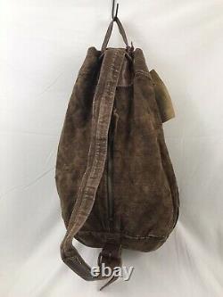 RRL Sake Cinch Sack Bag EXTREMELY Rare Persimmon Dyed Linen OG Hangtag Japan