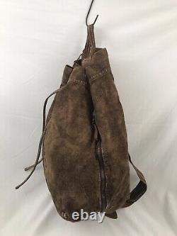 RRL Sake Cinch Sack Bag EXTREMELY Rare Persimmon Dyed Linen OG Hangtag Japan