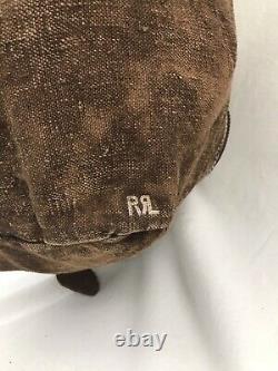 RRL Sake Cinch Sack Bag EXTREMELY Rare Persimmon Dyed Linen OG Hangtag Japan