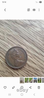 Rare 1971 2P'New Pence' Coin & 1971 1p'New Penny' Coin Extremely Rare