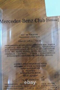 Rare Mercedes Benz Club Extreme Gift Set 100ml Discontinued 100% Genuine