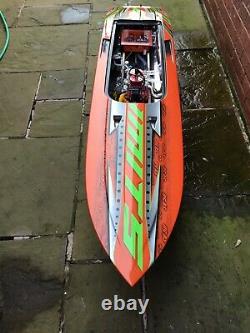 Rc Boat Brusher Sv50 Special Extremely Rare Boat In Uk 67