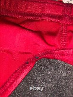 Red Nike Teraz swim brief with tags 32, extremely rare 1990s competition swimsuit