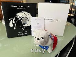 Royal Doulton Extremely Rare 2012'M's' Skyfall Jack the Bulldog 007 Complete