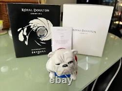 Royal Doulton Extremely Rare 2012'M's' Skyfall Jack the Bulldog 007 Complete