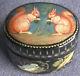 Russian Lacquered Box Squirrel Koluy Laqured Box Extremely Rare