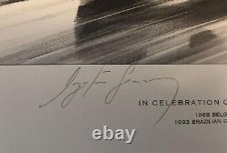 SIGNED Extremely Rare Ayrton Senna McLaren 100th Win Limited Edition Print