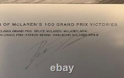 SIGNED Extremely Rare Ayrton Senna McLaren 100th Win Limited Edition Print