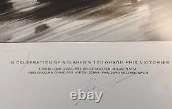 SIGNED Extremely Rare Ayrton Senna McLaren 100th Win Limited Edition Print