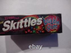 SKITTLES Fruit Extreme Bubble Gum Sealed Collector Box Rare Apple Watermelon NIP