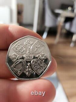 SUPER EXTREMELY RARE 50P COIN OF KING CHARLES NEW CORONATION COIN Free Postage