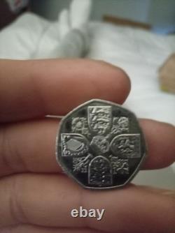 SUPER EXTREMELY RARE 50P COIN OF KING CHARLES NEW CORONATION COIN Free Postage