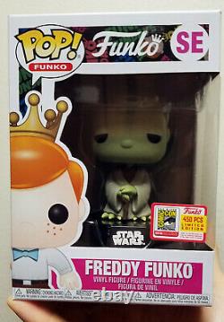 Sdcc 2018 Pop Star Wars Yoda Freddy Funko Fundays Vinyl Figure 1/450 Grail Mint