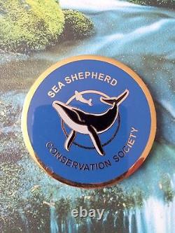 Sea Shepherd Limited Edition 2009 Geocoins Gold/ Antique Silver Extremely Rare