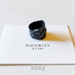 Sruli Recht Knuckled Ring, SR334 Size 12 Extremely Rare