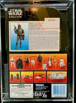 Star Wars Potf Boba Fett Extremely Rare No Right Circle Variant W Acrylic Case