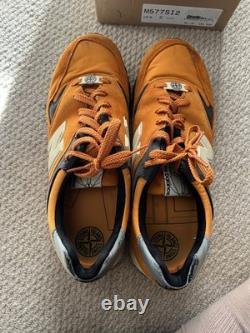 Stone Island New Balance M577 Orange Trainers 2013 Uk 8 1/2 Used Extremely Rare