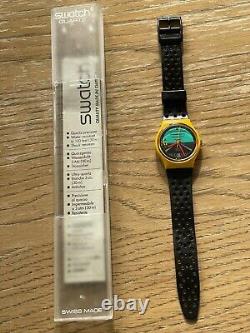 Swatch Watch Gj101 Follow Me 1987 Original. Extremely Rare And Collectable