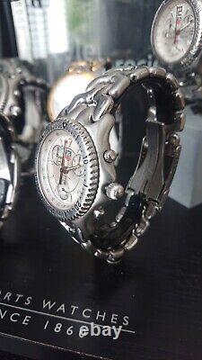 TAG Heuer SEL CG1116 Chronograph Silver 38mm Watch, EXTREMELY RARE, NEW BATTERY