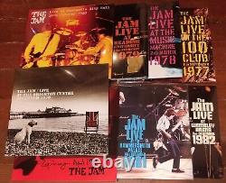 THE JAM 8 EXTREMELY RARE OFFICIAL LIVE LPS 77-82+BRIGHTON+COPENHAGEN MINT Clash