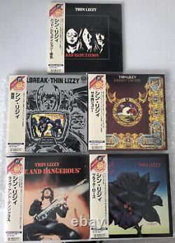 THIN LIZZY Extremely Rare JAPANESE IMPORT CD BOX SET Of 5 Mini LP Sleeves NEW