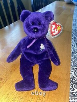TY BEANIE BABY PRINCESS DIANA EXTREMELY RARE INDONESIA PVC Pellet Canada Tag