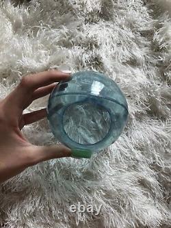 Takochu Coin Banks Extremely Rare Clear Blue and Green
