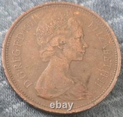 The 1971 New Pence British 2p coin is an extremely rare find
