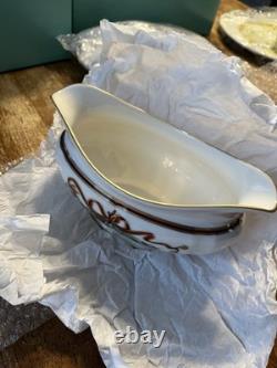 Tiffany & Co Holiday Garland Gravy Bowl Underplate Extremely Rare New Old Stock