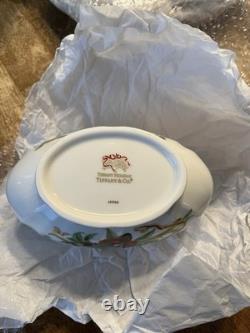 Tiffany & Co Holiday Garland Gravy Bowl Underplate Extremely Rare New Old Stock