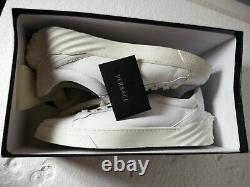 Versace REAR Medusa Trainers UK 9 EU43 White Leather. NEW! Extremely RARE