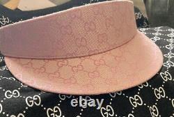 Vintage Gucci Sherry Sun Visor/Cap With Tags Never Tried On Extremely Rare Pink