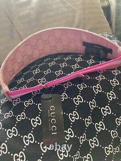 Vintage Gucci Sherry Sun Visor/Cap With Tags Never Tried On Extremely Rare Pink