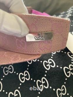 Vintage Gucci Sherry Sun Visor/Cap With Tags Never Tried On Extremely Rare Pink