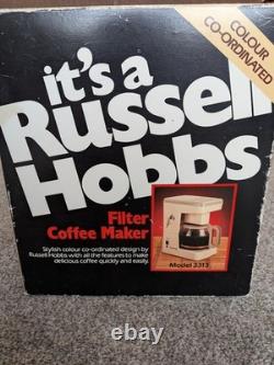 Vintage Russell Hobbs Filter Coffee Maker, Model 3313 Extremely Rare Unused/ New