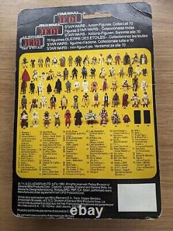 Vintage star wars EXTREMELY RARE Han Solo first 12 Tri logo 70 back sealed Moc