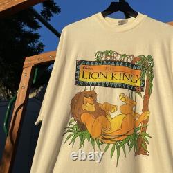 Vintage the Lion King Disney Movie Promo T-Shirt extremely rare New Old Stock XL