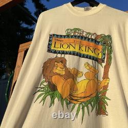 Vintage the Lion King Disney Movie Promo T-Shirt extremely rare New Old Stock XL