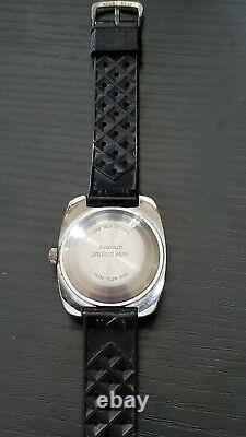 Vtg 36mm Extremely Rare 1975 Timex Automatic Boy Scouts Diver Style Watch Runs