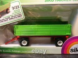 WOW EXTREMELY RARE #2551 Side Tipping Tractors Trailer 2-Axled Green 132 Siku