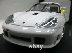 WOW EXTREMELY RARE Porsche 996 911 GT3R LM 2001 White Plain Body 118 Auto Art