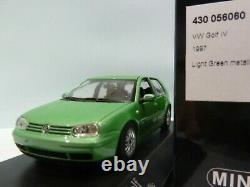 WOW EXTREMELY RARE VW Golf IV 4 GTi 1.8 20V Turbo 1997 Green 143 Minichamps-R32