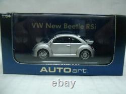 WOW EXTREMELY RARE VW New Beetle RSi 4WD VR6 3.2L 2002 Silver 164 Auto Art-CM'S