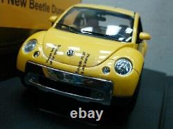 WOW EXTREMELY RARE Volkswagen New Beetle VR5 Dune 2001 Yellow 118 Auto Art-VR6
