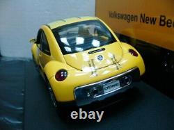 WOW EXTREMELY RARE Volkswagen New Beetle VR5 Dune 2001 Yellow 118 Auto Art-VR6