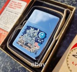 Zippo, Town & Country, 1969 Moon Landing, Nasa, Loss Proof (extremely Rare)