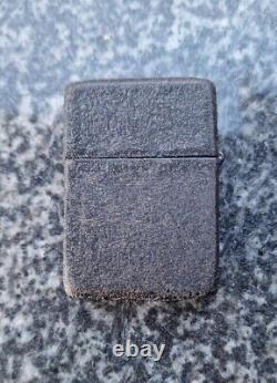 Zippo, Ww2 Black Crackle With Box And Papers, Lighter (extremely Rare)