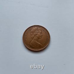 1971 2 New Pence Coin Queen Elizabeth II D. G. Reg. F. D. Pièce De Monnaie De Rare Extremely