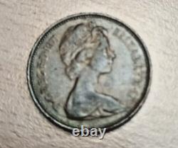 1971 2p Nouvelle Pence, Nouvelle Pièce Extrêmement Rare 2p Coin