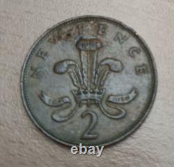 1971 2p Nouvelle Pence, Nouvelle Pièce Extrêmement Rare 2p Coin